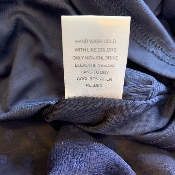 Daniel Rainn Women's Maxi Dress Size Extra Large Lace Yoke Solid Blue Lined - Picture 12 of 14